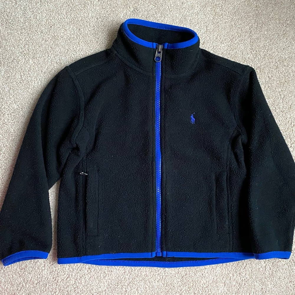 POLO Ralph Lauren toddler boys black fleece jacket